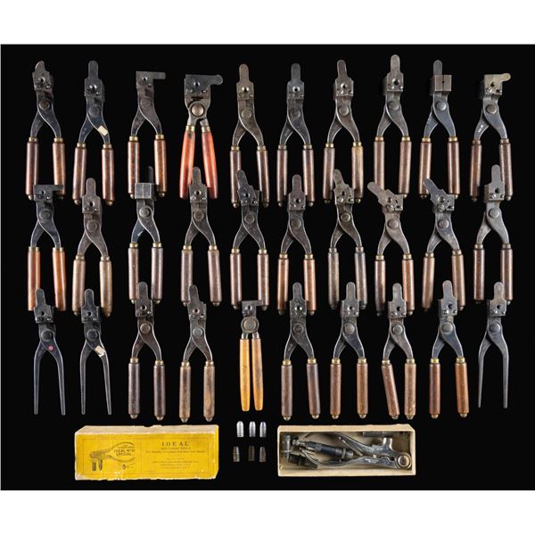 27 WINCHESTER BULLET MOLDS & OTHER TOOLS.