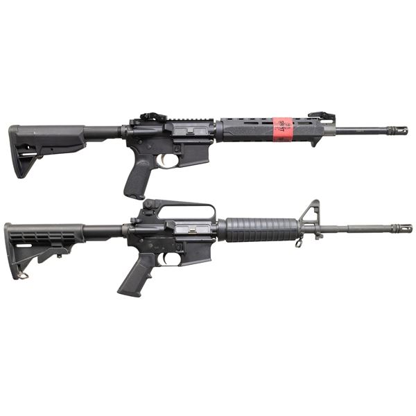 GROUPING OF 2 AR-15 STYLE 5.56 NATO CARBINES.