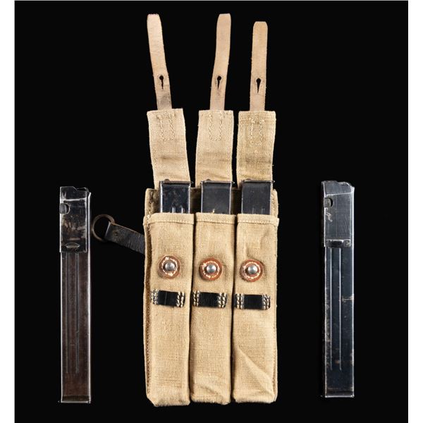 LOT OF 5 GERMAN WORLD WAR II MP40 MAGAZINES WITH