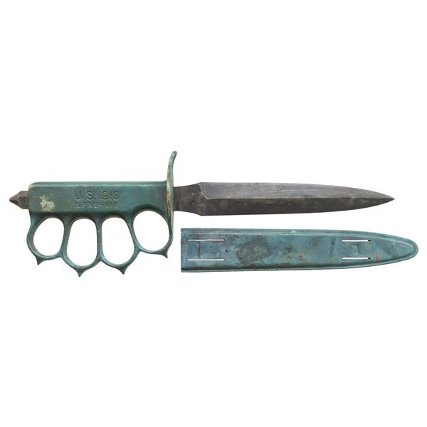 WWI LANDER, FRARY & CLARK US M1918 TRENCH KNIFE &