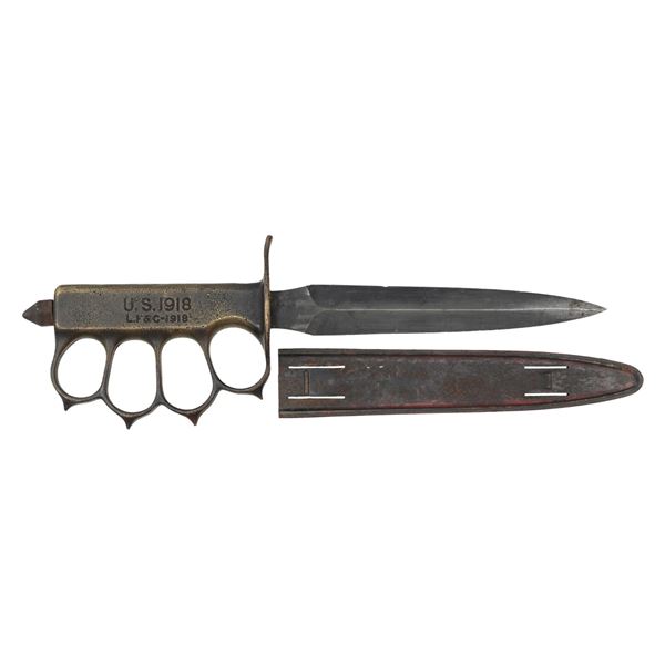 WWI LANDER, FRARY & CLARK US M1918 TRENCH KNIFE &