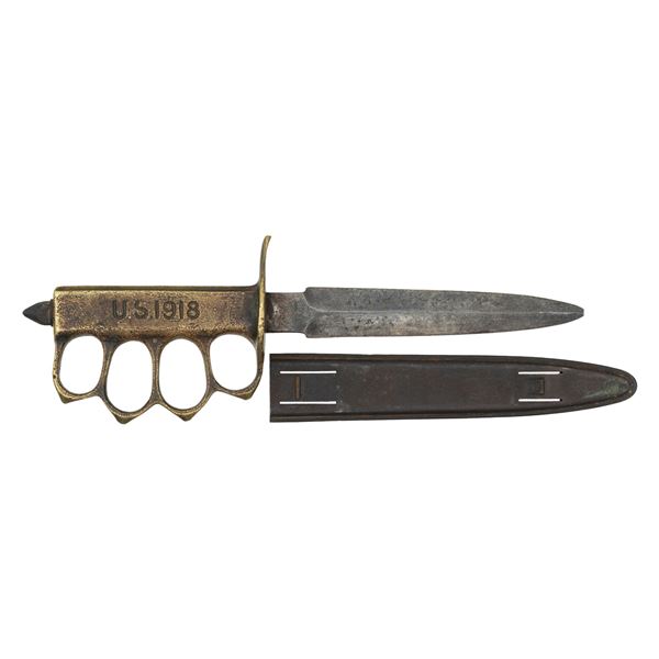 U.S. M1918 TRENCH KNIFE WITH L. F. & CO. SCABBARD
