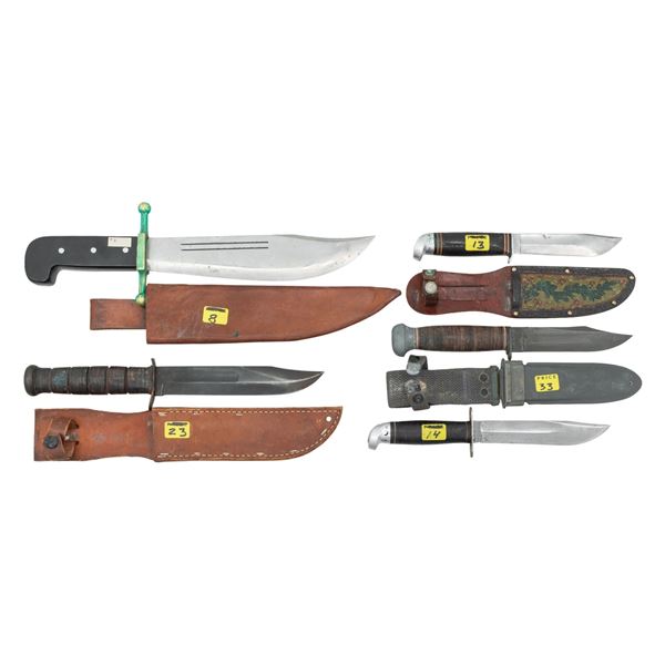 5 US FIGHTING KNIVES.