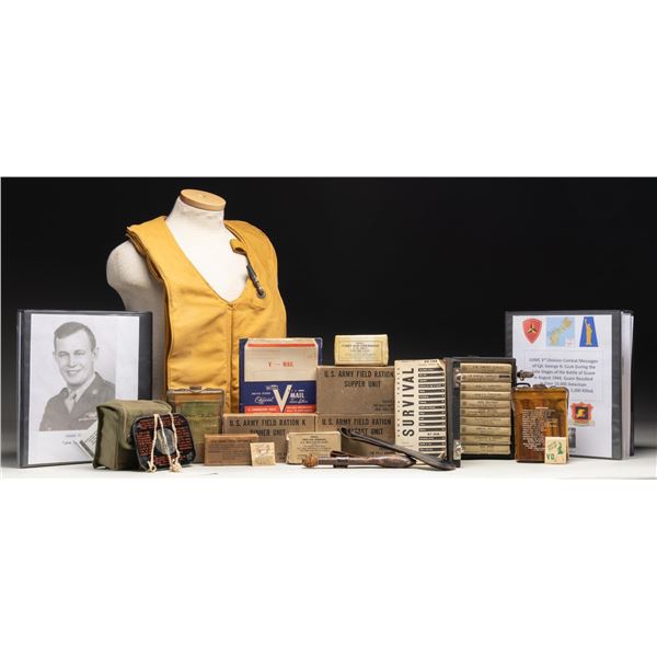 VERY INTERESTING US MILITARIA GROUPING.