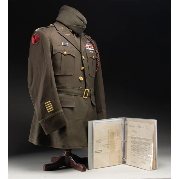 CAPTAIN CLARENE ERTL US KOREAN WAR UNIFORM FROM