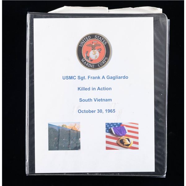 LETTERS OF SYMPATHY TO THE FAMILY OF USMC SGT.