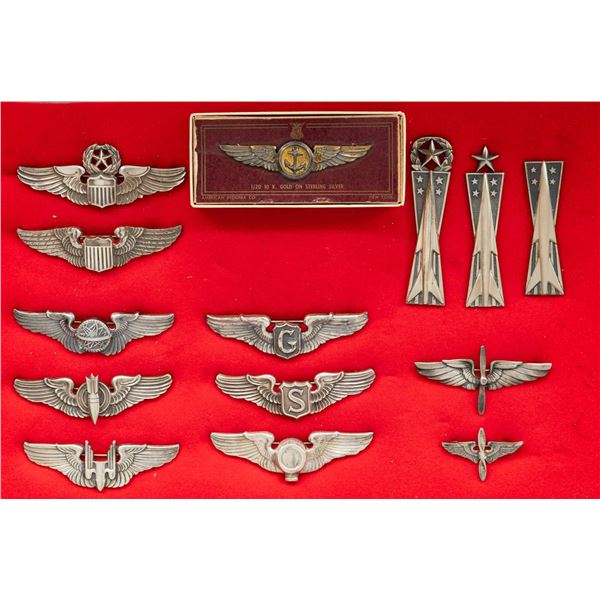 US FLIGHT WINGS AND MISSLE BADGES.