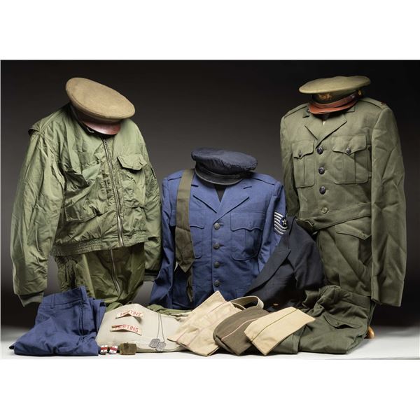 LOT OF U.S. MILITARY COATS, ETC.