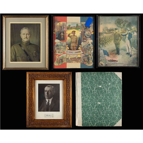 WOODROW WILSON SIGNATURE, ARCHIVE OF WWI RELATED