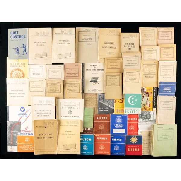 LARGE GROUPING OF WWII US TECH & TRAINING MANUALS.