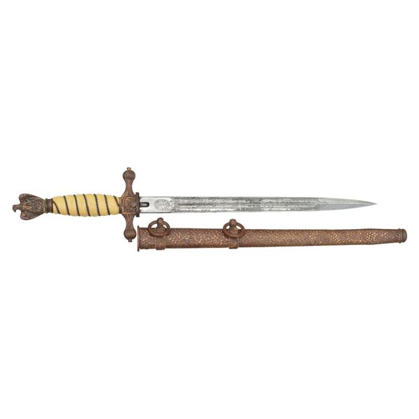 FW HOLLER ETCHED BLADE KREIGSMARINE OFFICER'S