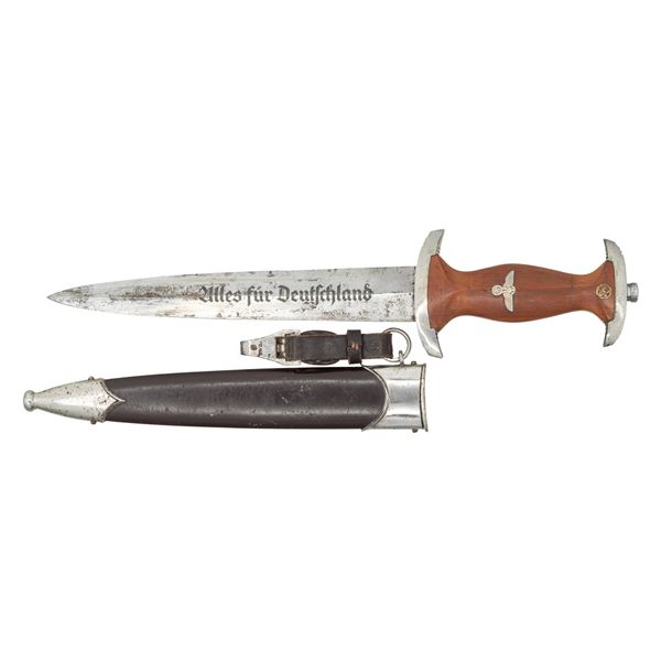 WWII GERMAN RZM MARKED SA DAGGER.