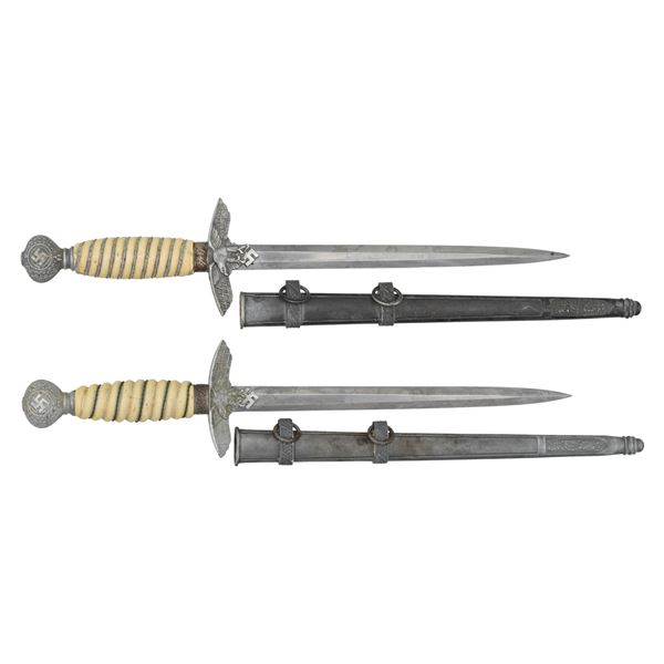 2 SECOND MODEL LUFTEWAFFE DRESS DAGGERS.
