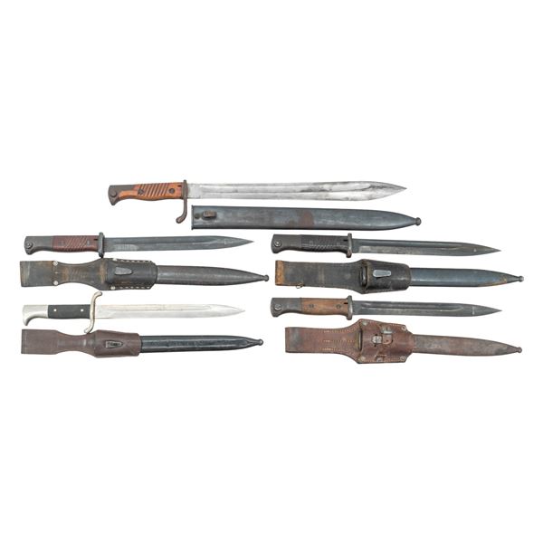 LOT OF 5 GERMAN BAYONETS.