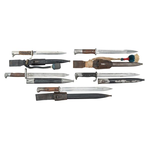LOT OF 5 GERMAN BAYONETS.