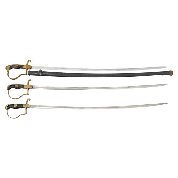 3 WWII GERMAN SWORDS.