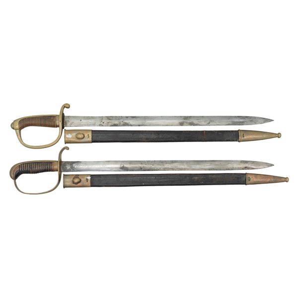 2 IMPERIAL GERMAN POLICE SHORT SWORDS WITH
