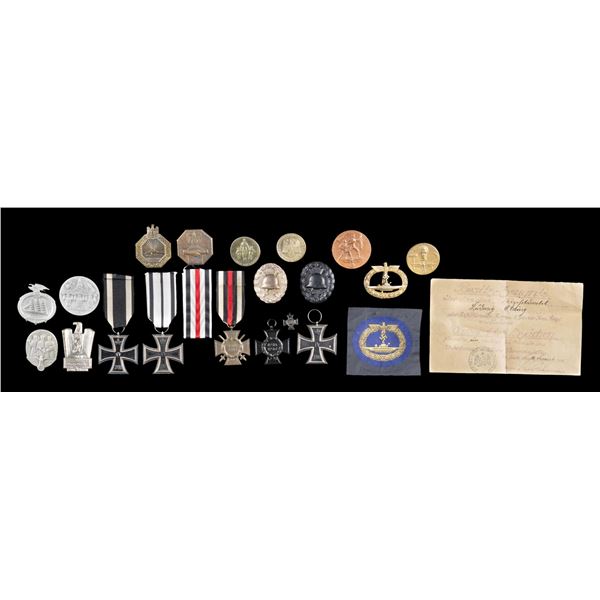 WWI & WWII GERMAN MEDALS, BADGES, TINNIES, & MORE.