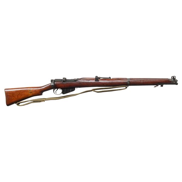 RIMFIRE CONVERTED LITHGOW SMLE BOLT ACTION RIFLE.