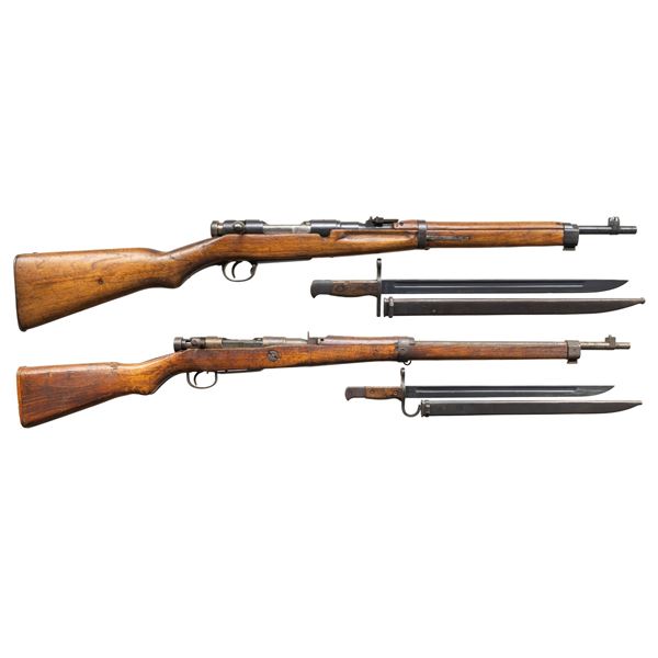 LOT OF TWO ARISAKA BOLT ACTION RIFLES.