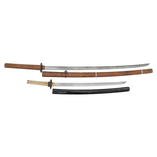 JAPANESE KATANA AND WAKIZASHI.