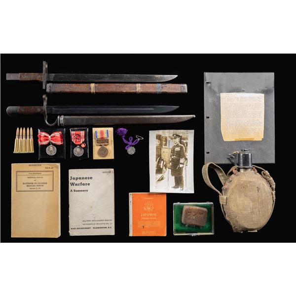 WWII JAPANESE BAYONETS. CANTEEN, MEDALS, & MORE.
