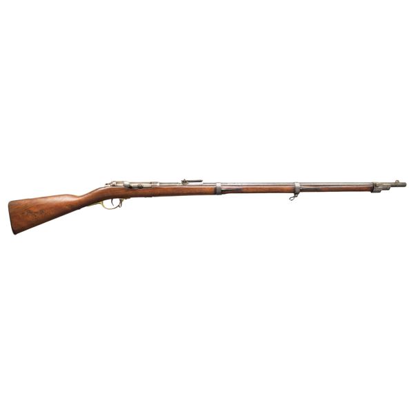 SIAMESE MARKED MAUSER 1871 BOLT ACTION RIFLE.