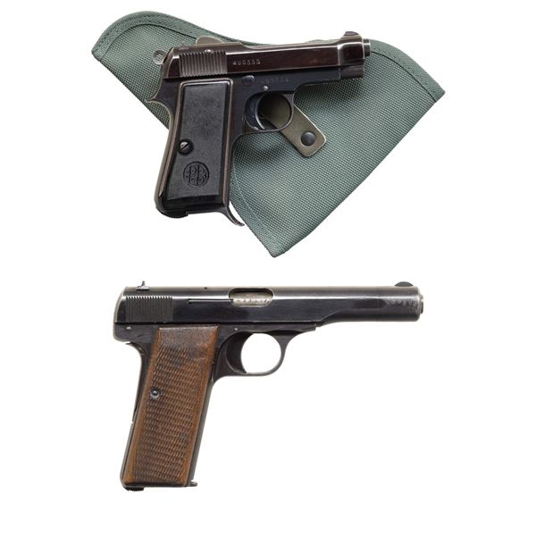 2 PRE-WAR & WWII ERA SEMI AUTO PISTOLS.