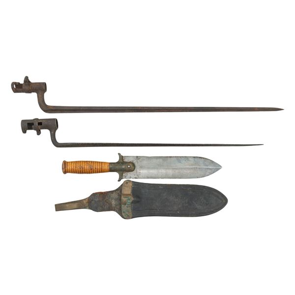 2 SOCKET BAYONETS & SPRINGFIELD M1880 HUNTING
