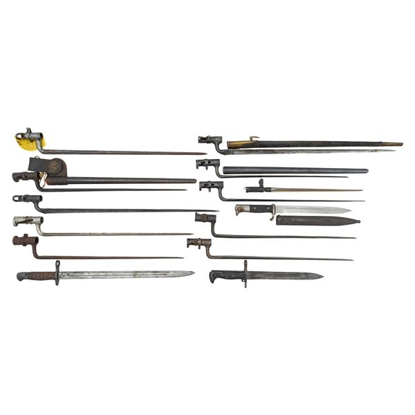 GROUPING OF 14 BAYONETS.