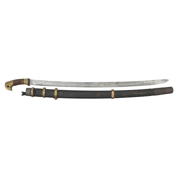 WWII RUSSIAN COSSACK SHASHKA SABER WITH SCABBARD