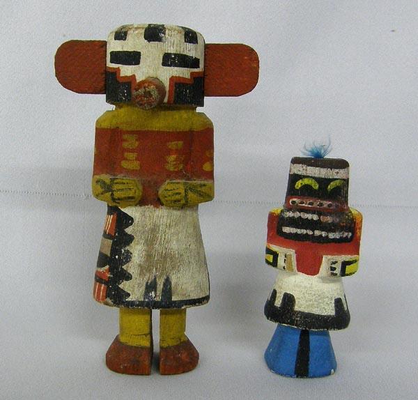 2 Vintage Hopi Kachina Dolls