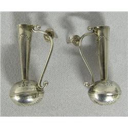 Sterling Silver Pulled Spout Pitcher Earrings