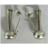 Image 1 : Sterling Silver Pulled Spout Pitcher Earrings