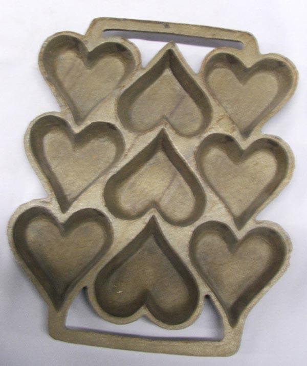 2 Cast Iron Heart And Halloween Molds