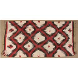 Vintage Navajo Serrated Diamond Rug