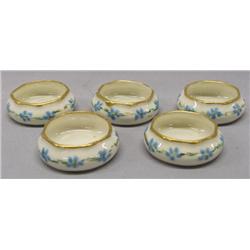 5 Belleek Willets Salt Cellars