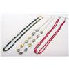 Image 1 : 3 Navajo Necklaces Silver Turquoise & Red Bead