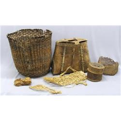 Collection Vintage Native American Indian Baskets