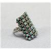 Image 2 : Zuni Petit Point Turquoise Ring Size 7 1/2
