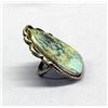 Image 2 : Navajo Turquoise Silver Ring Size 9
