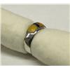 Image 3 : Zuni Sterling Inlay Jet & Shell Ring Hallmark