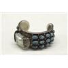Image 2 : Navajo Silver and Turquoise Watch Band Hallmark FG