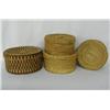 Image 1 : 4 Ethnic Lidded Baskets
