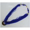 Image 1 : 20 Strand Blue Bead Necklace