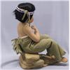 Image 2 : Ceramic Indian Doll On Rock Called Last Arrow