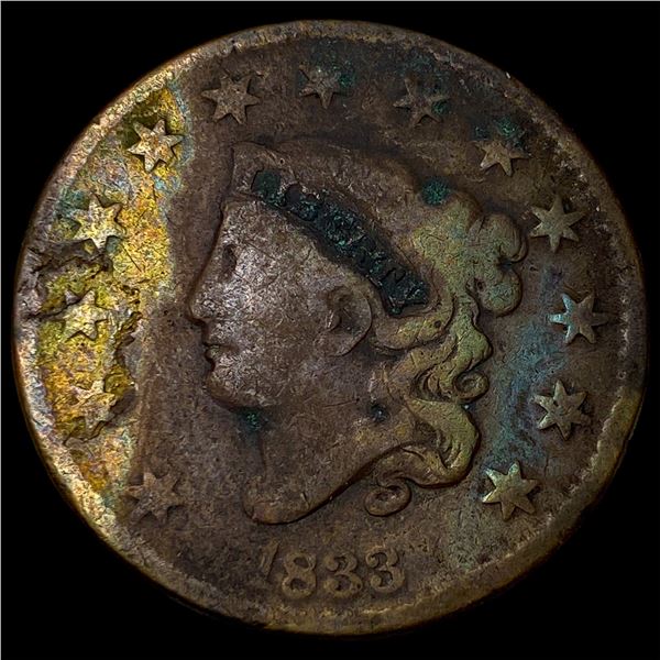 1833 Coronet Head Large Cent NICELY  CIRCULATED