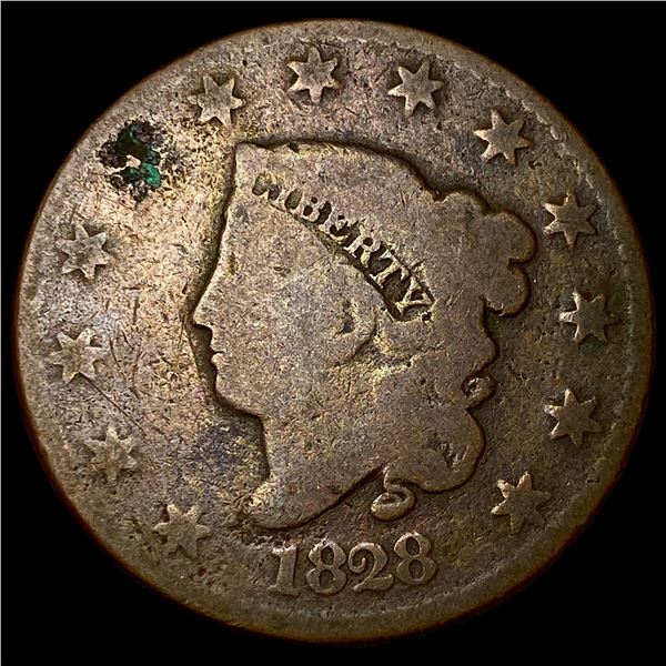 1828 Coronet Head Large Cent NICELY  CIRCULATED