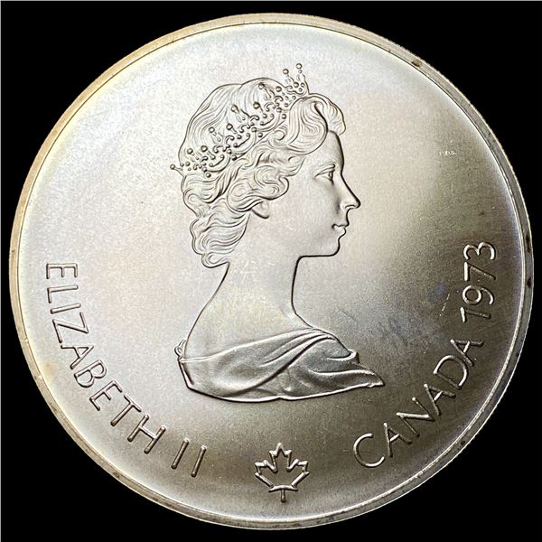 1976 Canada .7227oz Silver 5 Dollars Montreal  Olympics GEM BU