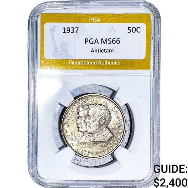1937 Antietam Half Dollar PGA MS66